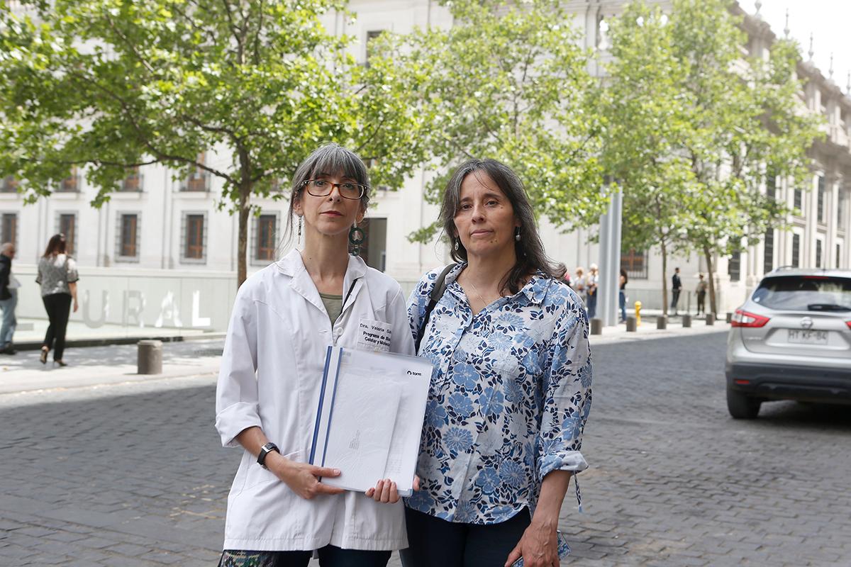 Pamela Eguiguren, Sub Directora entregando Carta a autoridades