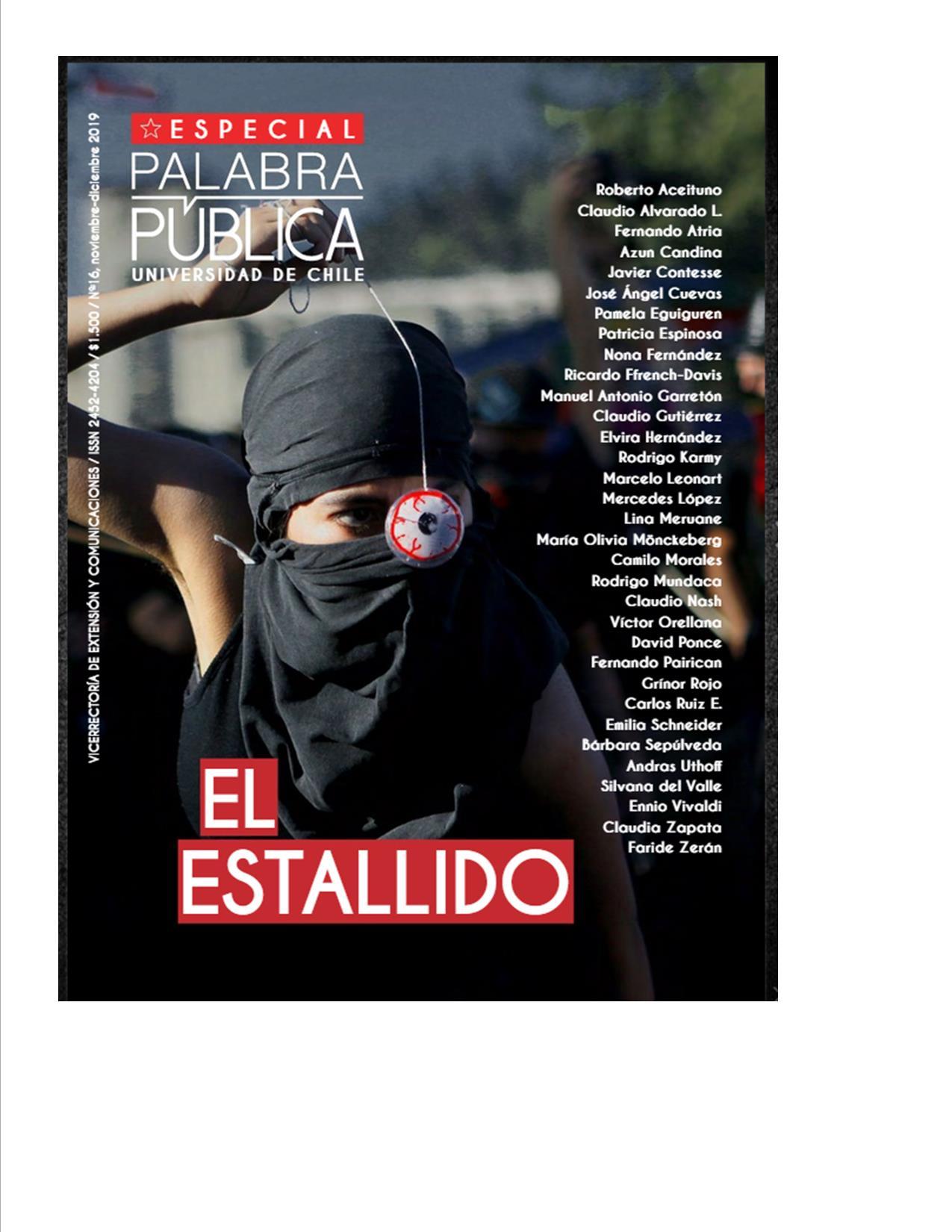 Última edición de Revista Palabra Pública