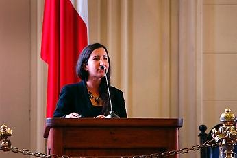 La académica Francisca Crispi, de la Escuela de Salud Pública de la Universidad de Chile.