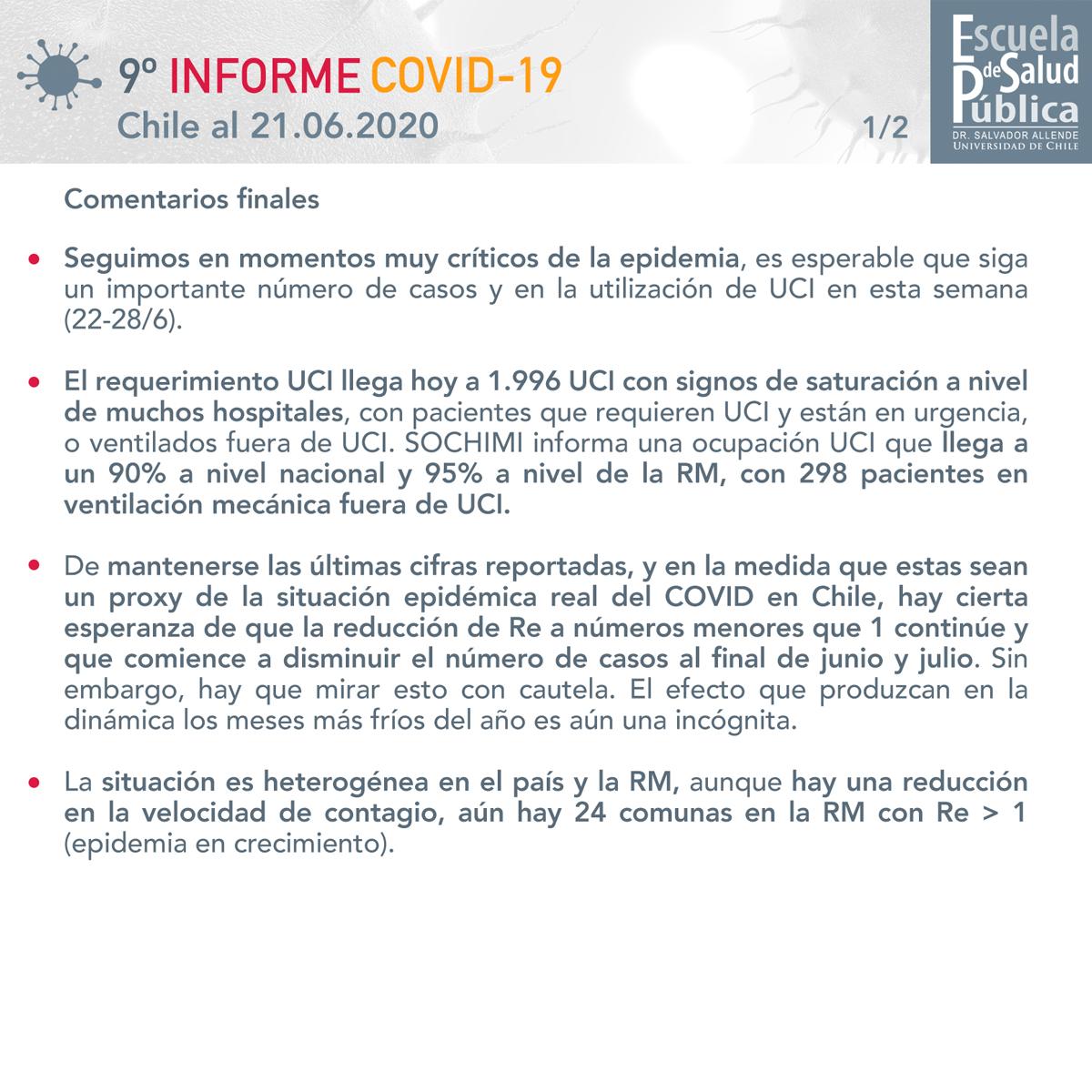 Noveno informe COVID