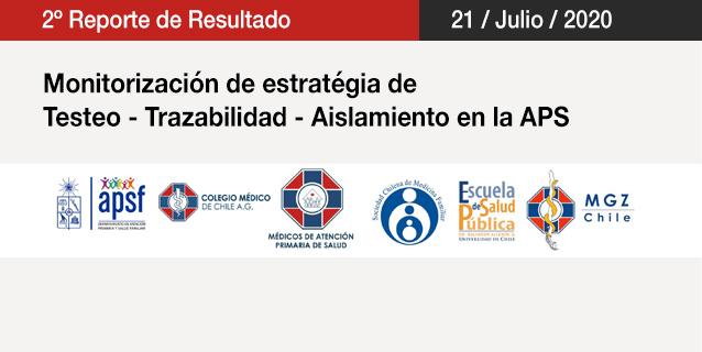 Segundo reporte de resultados Monitorización de estrategia de Testeo-Trazabilidad-Aislamiento en la APS