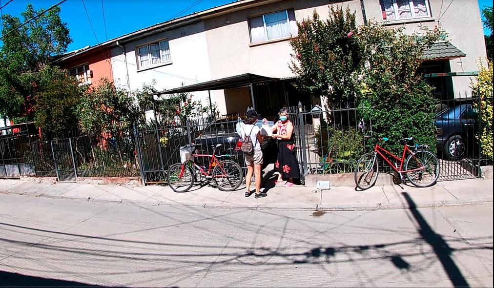 En el marco de la cicloruta del proyecto, la acción estuvo a cargo del colectivo Indepecleta con Paula Lagos y de la Agrupación Cultural La Cañadilla.