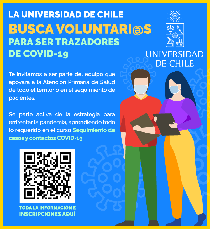U. de Chile convoca a voluntarios y voluntarias para apoyar la estrategia de trazabilidad en la Atención Primaria de Salud