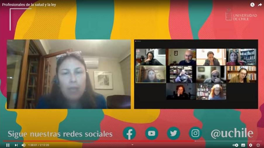 Olga Toro Jefa del Programa de Salud Mental de la Escuela de Salud Pública de la Facultad de Medicina y una de las principales gestora de la actividad, en el cierre del último foro.