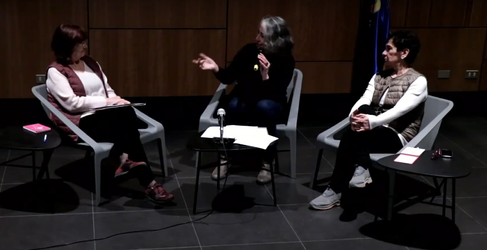 En la imagen: Dolors Comas, Rebeca Silva y Olga Segovia.