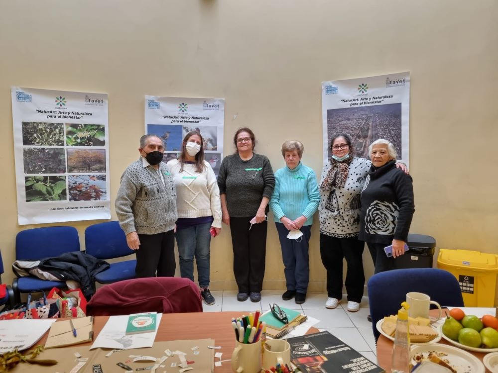 Los talleres también estuvieron apuntados a grupos de adultos mayores de la comunidad de San Ramón.
