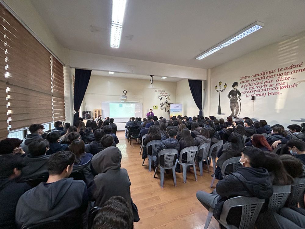 439 estudiantes entre séptimo y cuarto medio logró convocar esta actividad del proyecto ganador del Fondo Valentín Letelier.