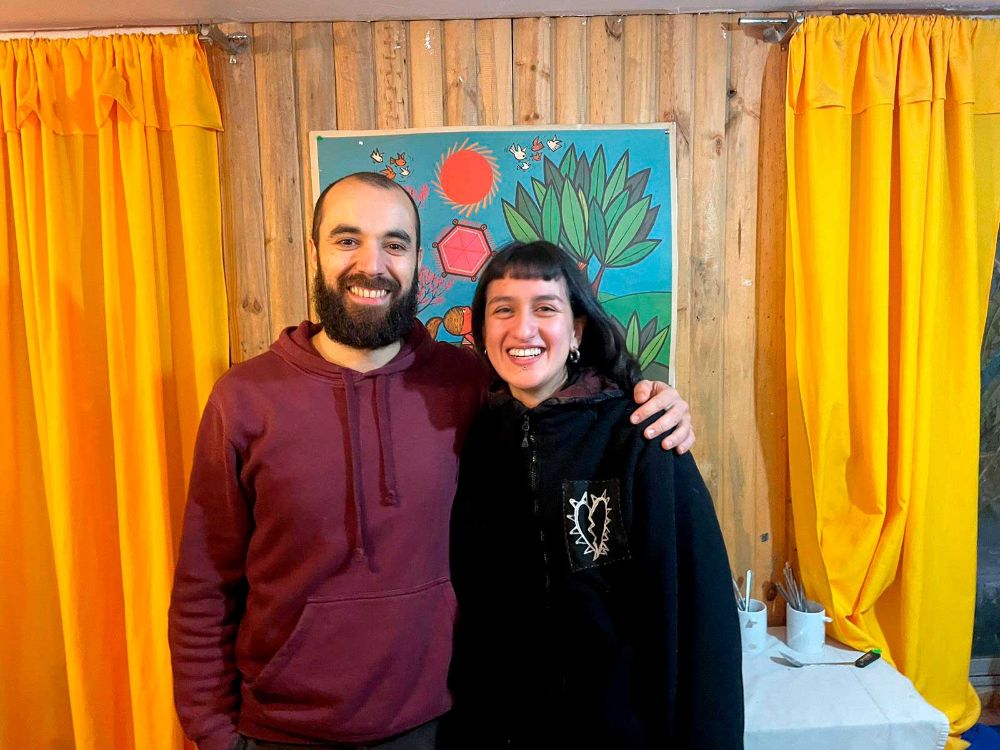 Alconda Opaso y Sebastián Guerrero, son parte de la iniciativa “Fortaleciendo Saberes Comunitarios para la Construcción de un Barrio Digno Intercultural”.