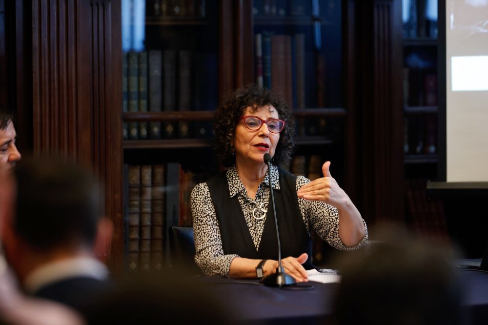 La directora de Londres 38, Espacio de memorias, Erika Hennings, abordó los desafíos en materia de ley e impunidad.