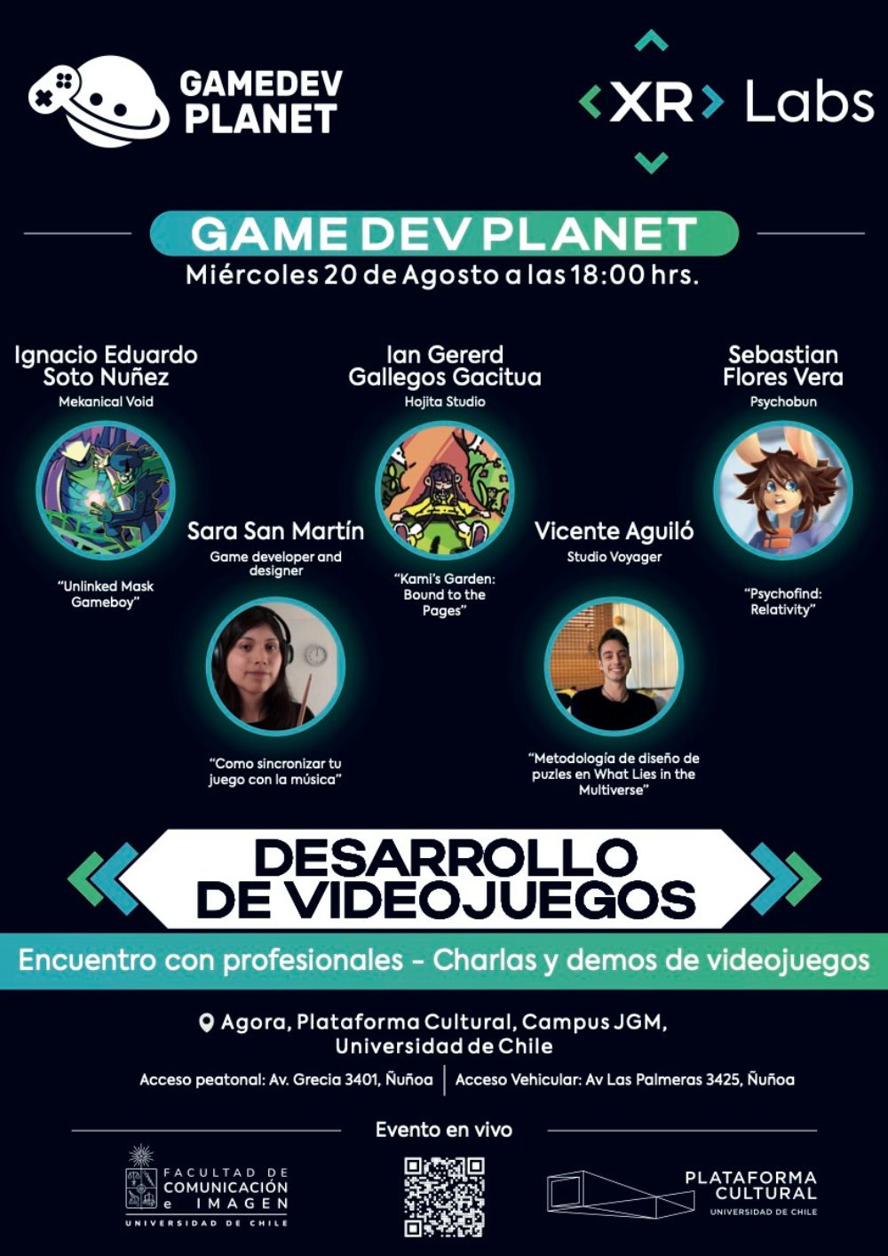 [XR-LABS] invita a encuentro de videojuegos "GAME DEV PLANET" en Plataforma Cultural