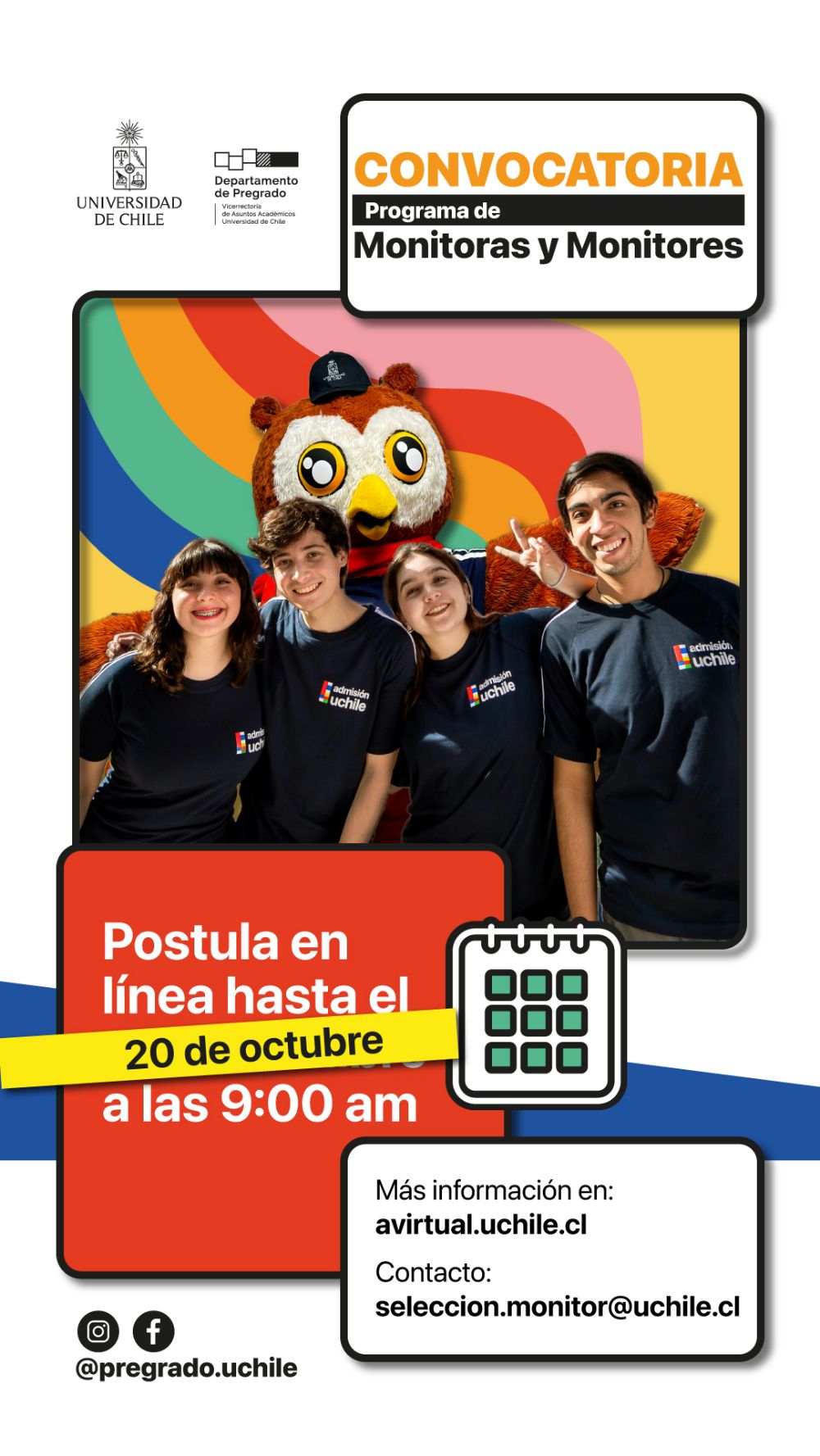 Foto de equipo de monitoras y monitores