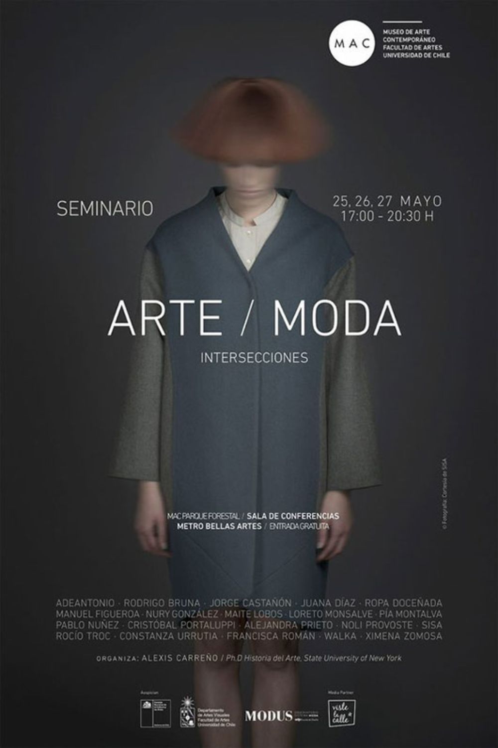 El seminario revisará los diversos puntos de convergencia y divergencia entre Arte y Moda.