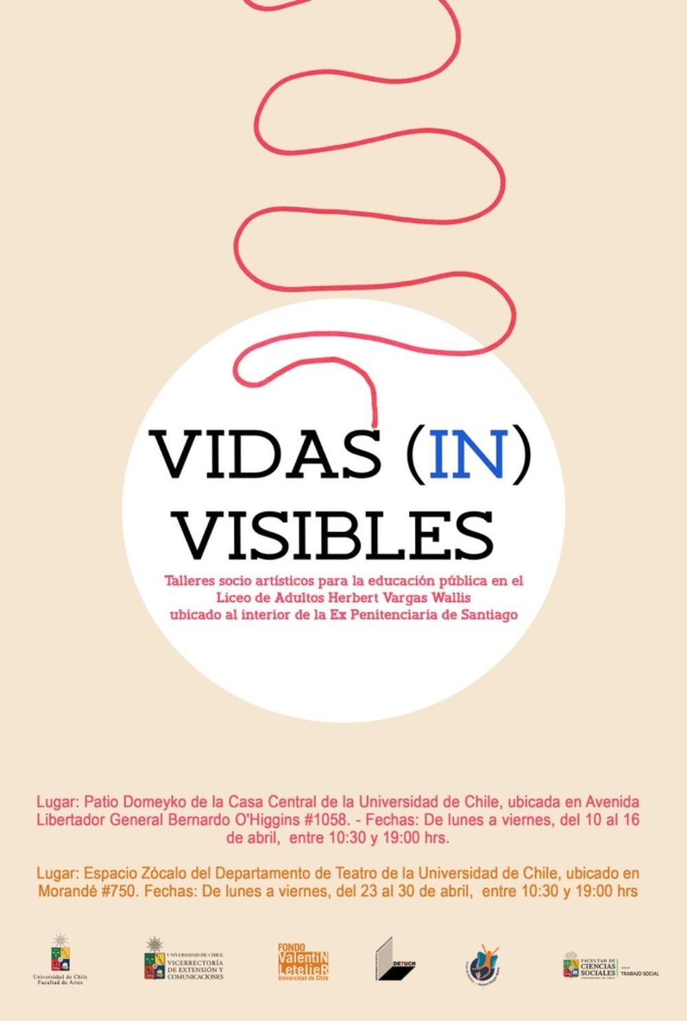 La inauguración se llevará a cabo este 10 de abril a las 13:30 hrs en el Patio Domeyko de la Casa Central de la Universidad de Chile.