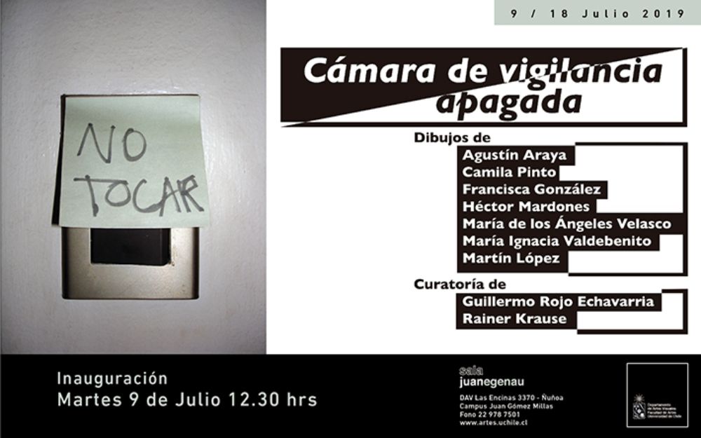 Exposición "Cámara de vigilancia apagada" de estudiantes de Dibujo IV y V