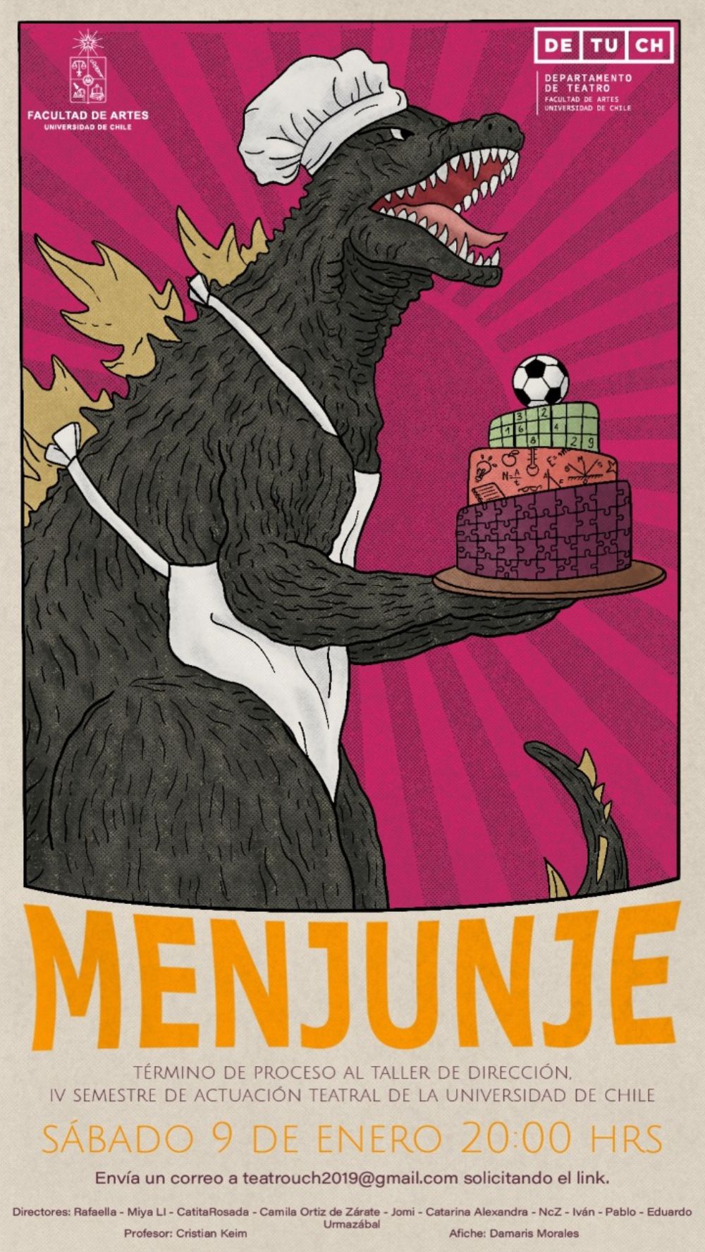 La actividad se realizará el sábado 9 de enero a las 20hrs. vía zoom.