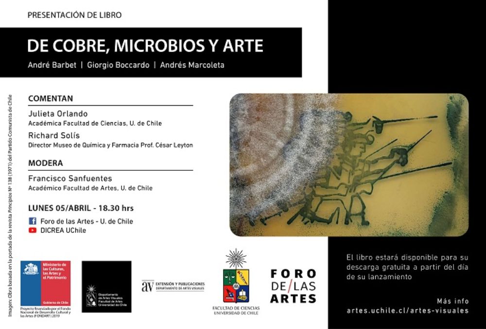 Lanzamiento del libro "De cobre, microbios y arte"