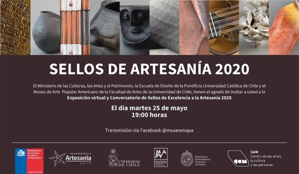 El conversatorio y exposición de las/os ganadores de Sellos de Excelencia a la Artesanía 2020 se realizará el martes 25 de mayo a las 19:00 horas. 