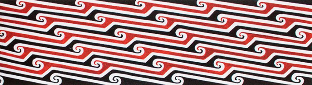 Patron visual diaguita del libro "Arte y Cultura Diaguita" de Paola González. Ilustraciones de Claudia Campos.