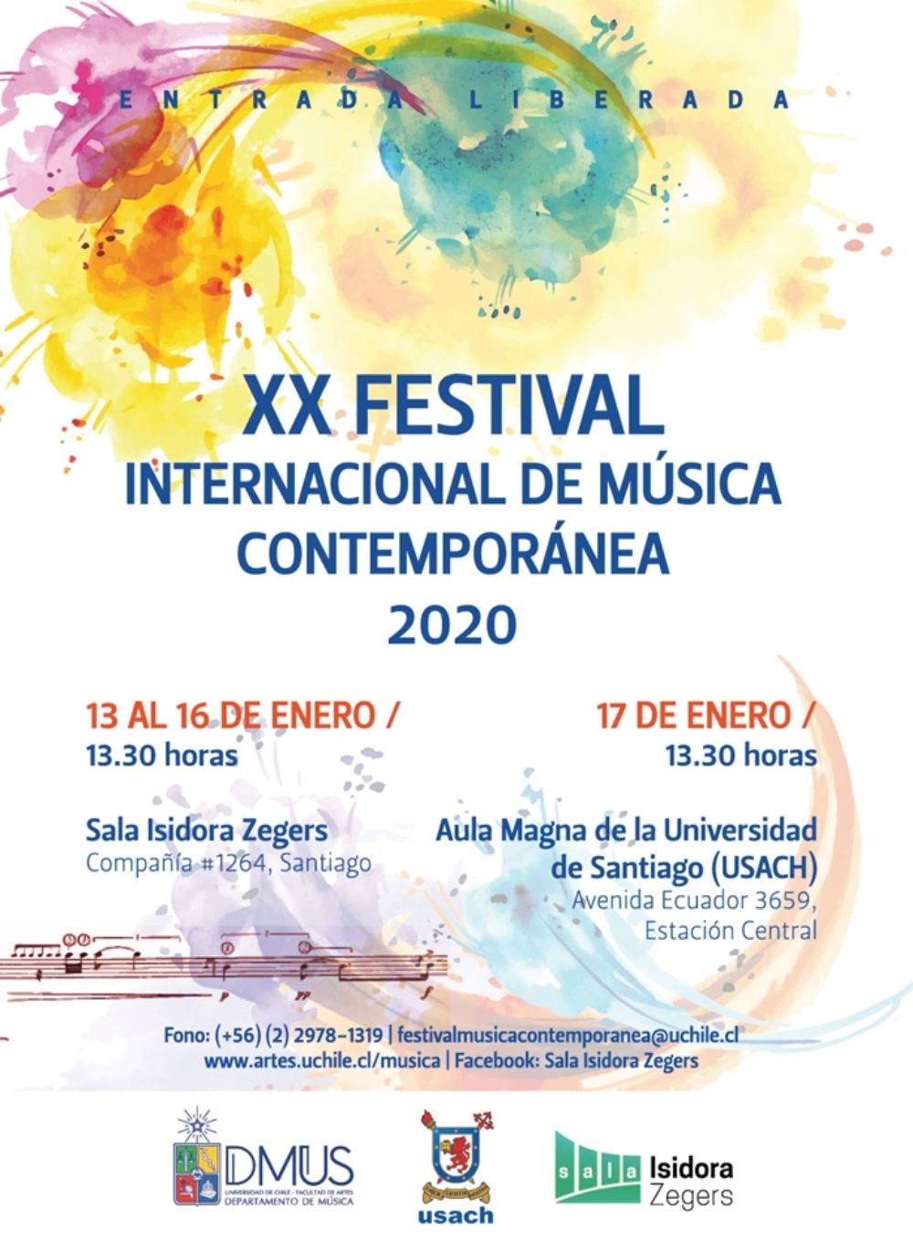 Programación XX Festival Internacional de Música Contemporánea