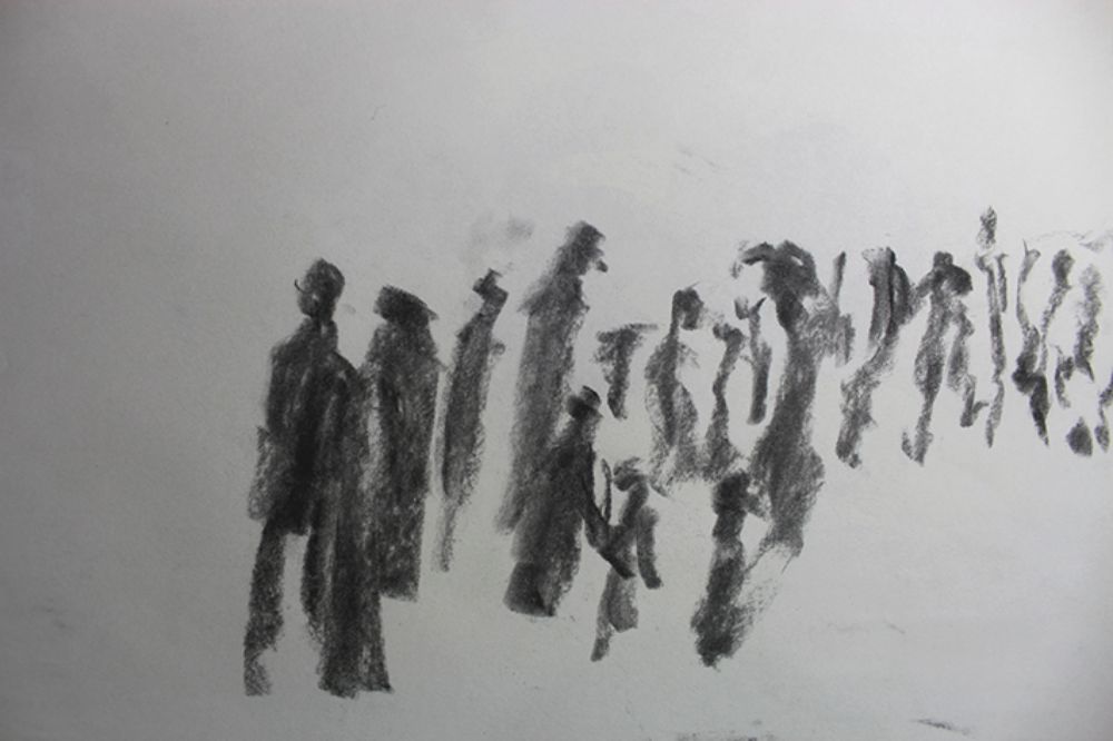 La estudiante Rosa Jelves recibió la Tercera Mención Honrosa en la categoría Artes Visuales, gracias a "Dibujo de la percepción del tiempo"