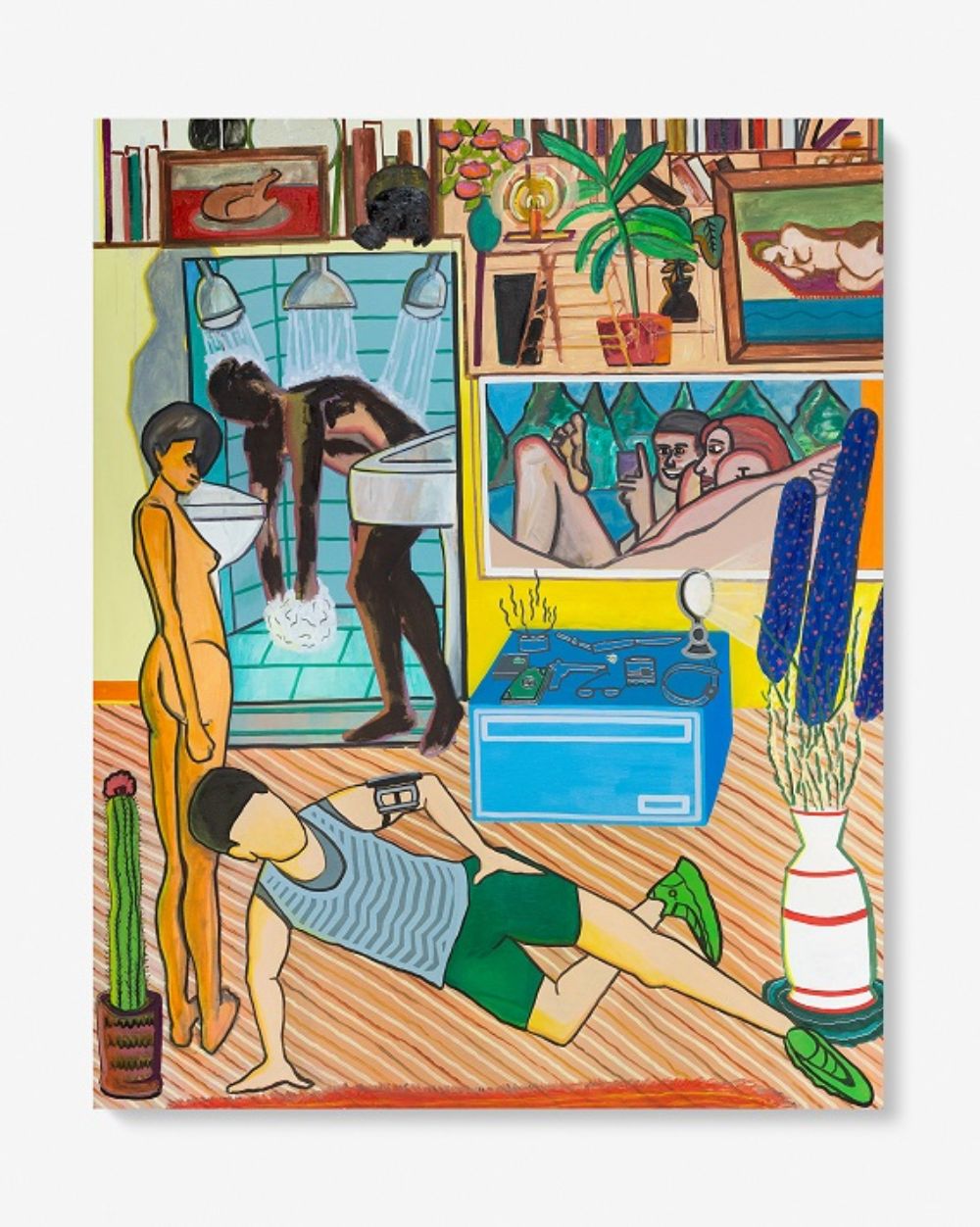 Obra "Iter Criminis" de Pablo Linsambarth exhibida actualmente en "Salón de Pintura".