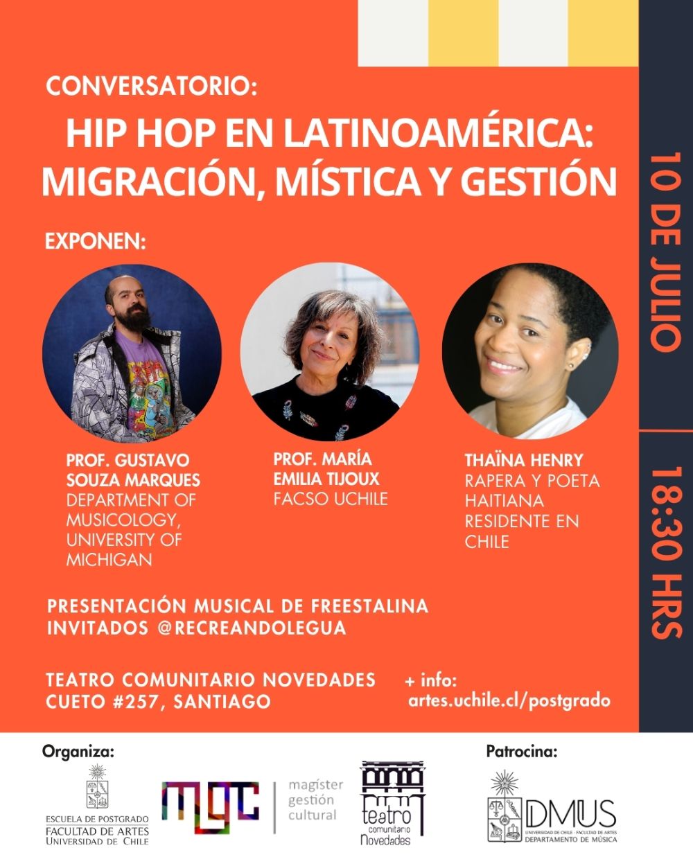 Conversatorio "Hip-hop en Latinoamérica: migración, mística y gestión"