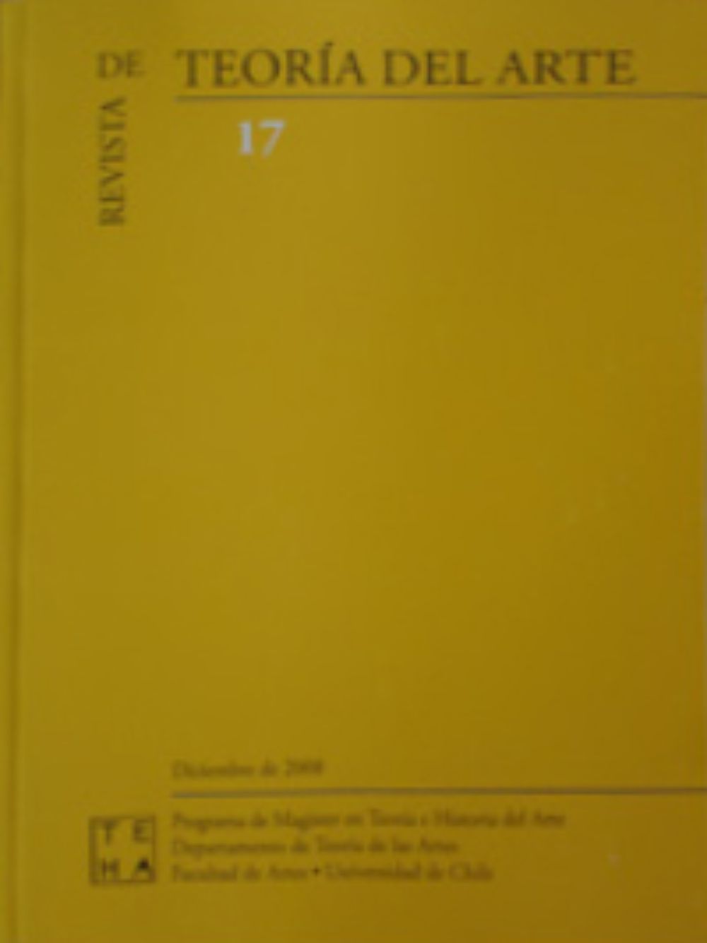 Revista de teoría del Arte nº17