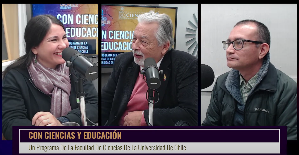 Dra. Denisse Pastén y el Dr. Benjamín Toledo junto al Decano, Dr. Raúl Morales