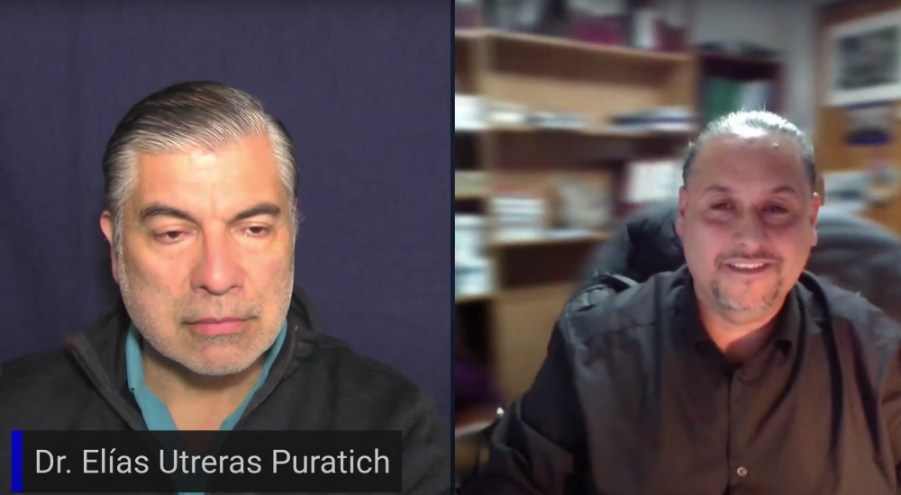 El Dr. Elías Utreras en "Imago Mundi"