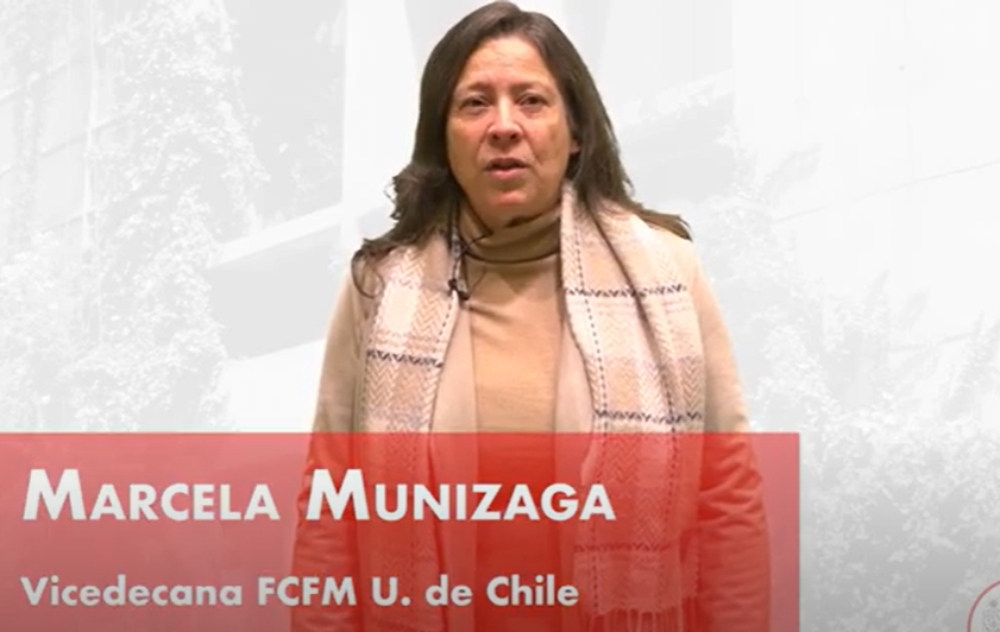 Vicedecana Marcela Munizaga explicando el ODS 17