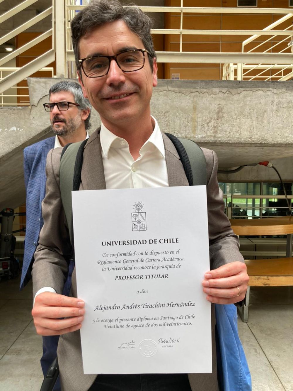 Alejandro Tirachini, fue ascendido a profesor Titular del DIC en 2024