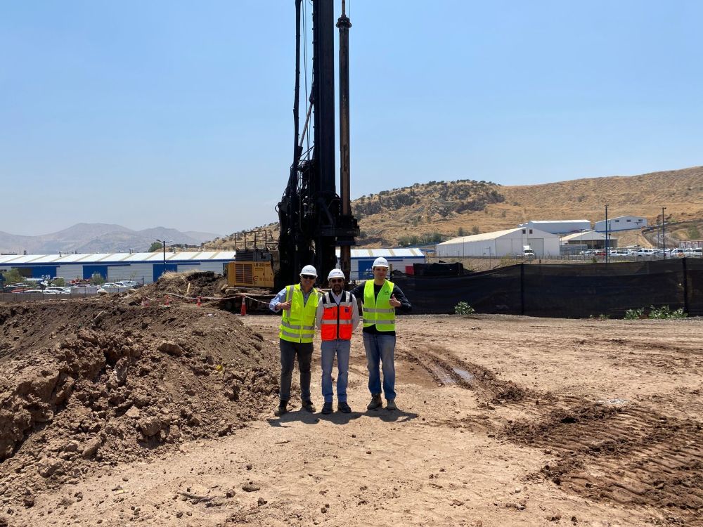Visita a las obras del Puente Lo Ruiz, por parte de estudiantes del curso "Proyecto de Construcción de Puentes"