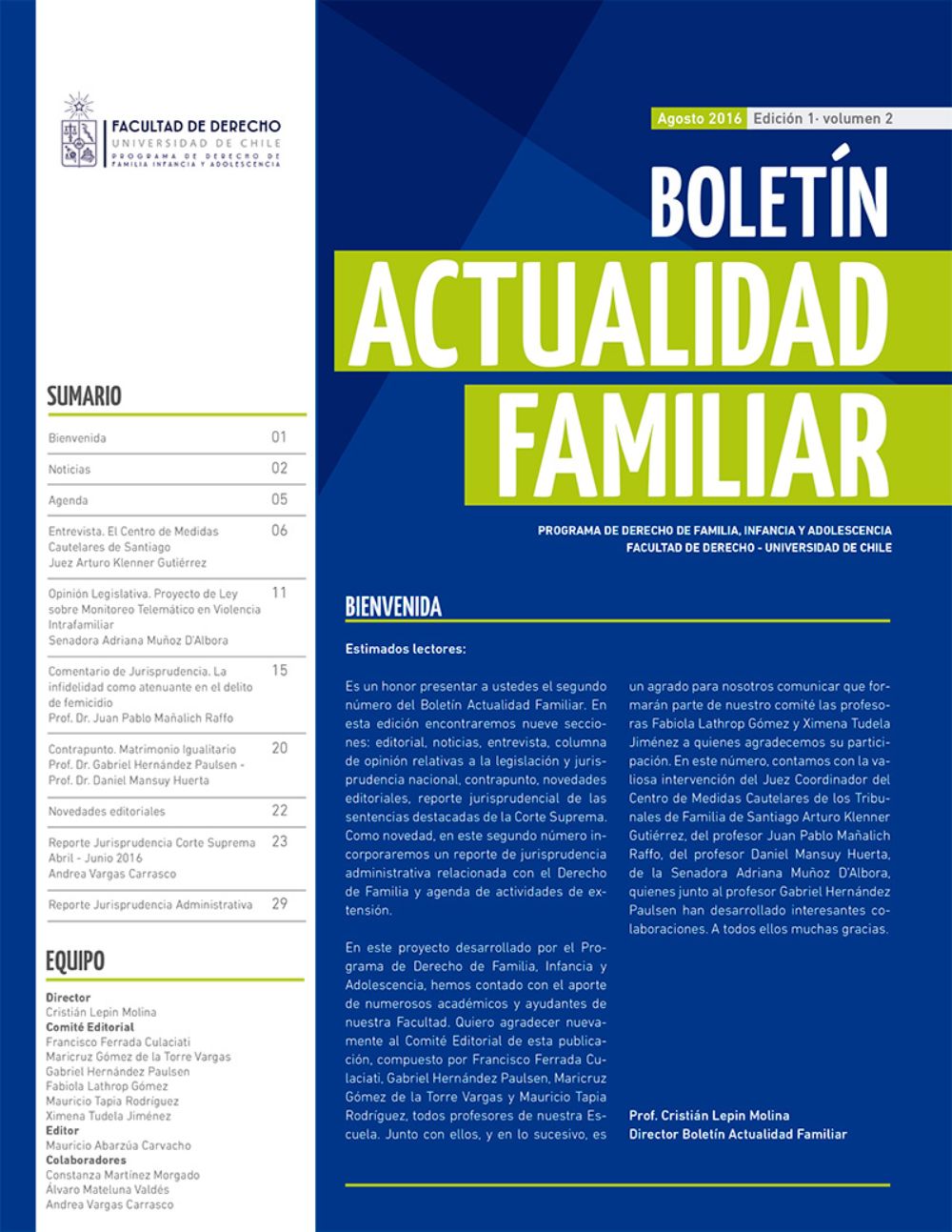 Boletín Actualidad Familiar N°2