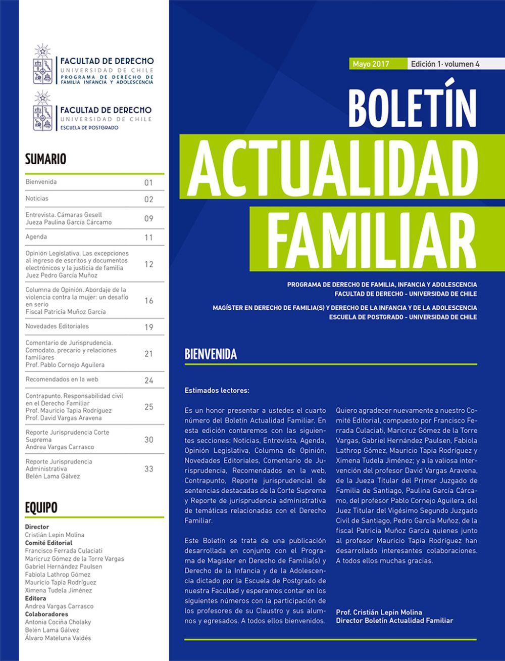 Boletín Actualidad Familiar N°4