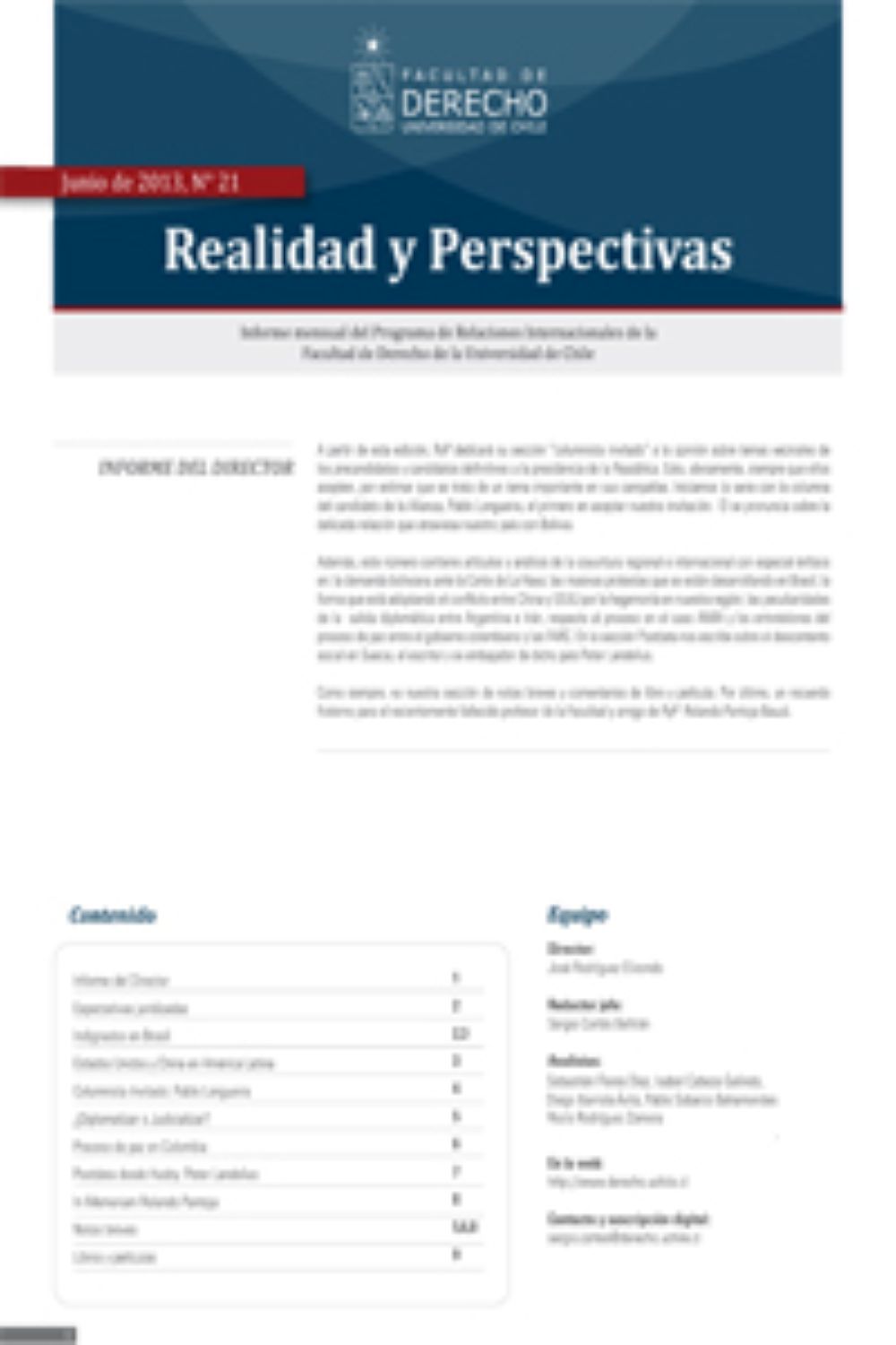 Realidad y Perspectivas