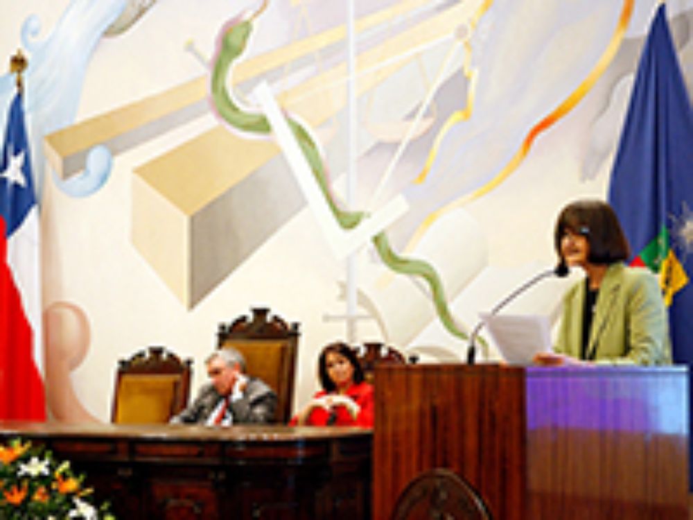  La vicerrectora de Asuntos Académicos, Rosa Devés, hizo hincapié en que los docentes comparten el compromiso con la educación pública y la entrega generosa de sus valores y conocimientos.