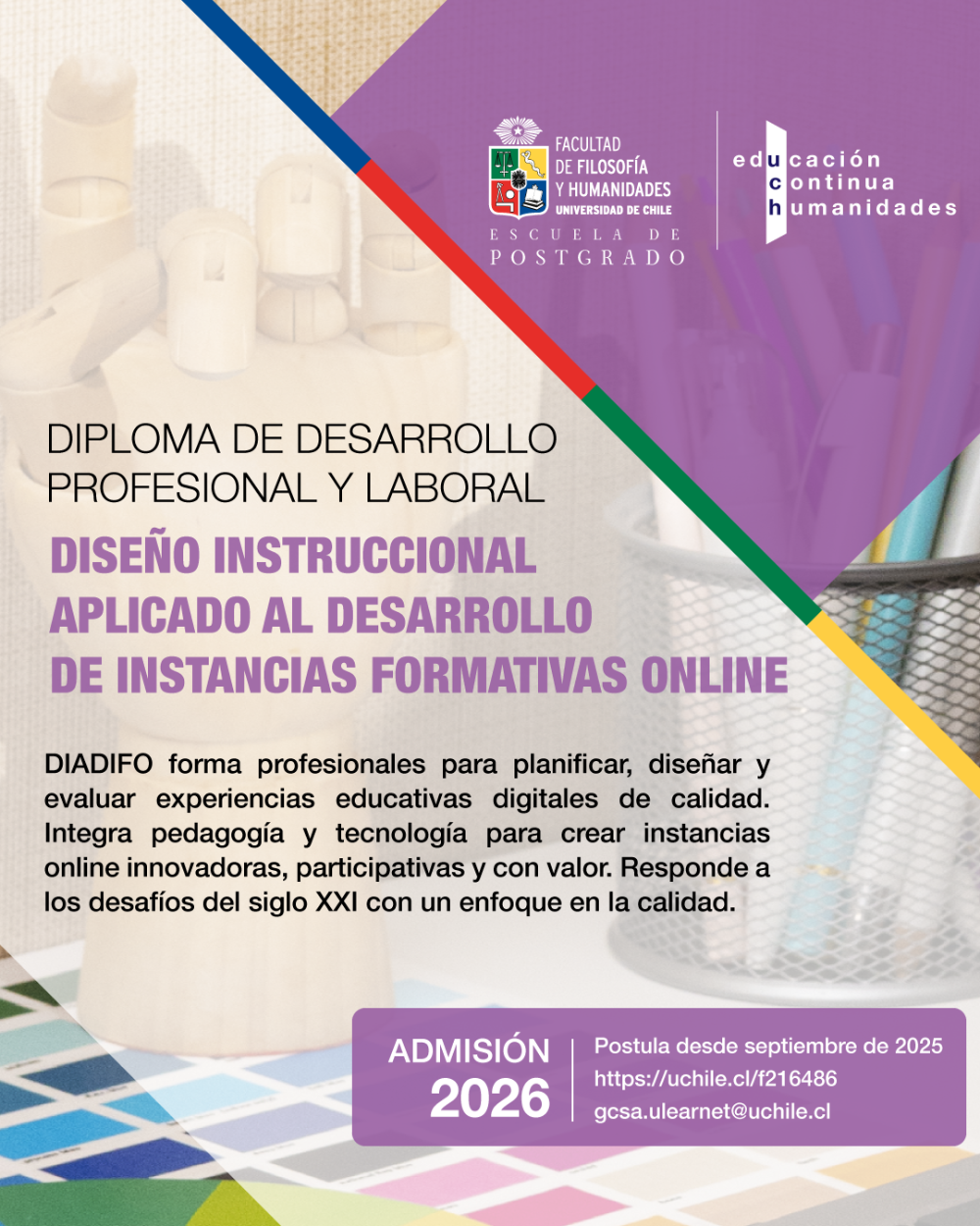 Diploma de Desarrollo Profesional y Laboral en diseño instruccional aplicado al desarrollo de instancias formativas online