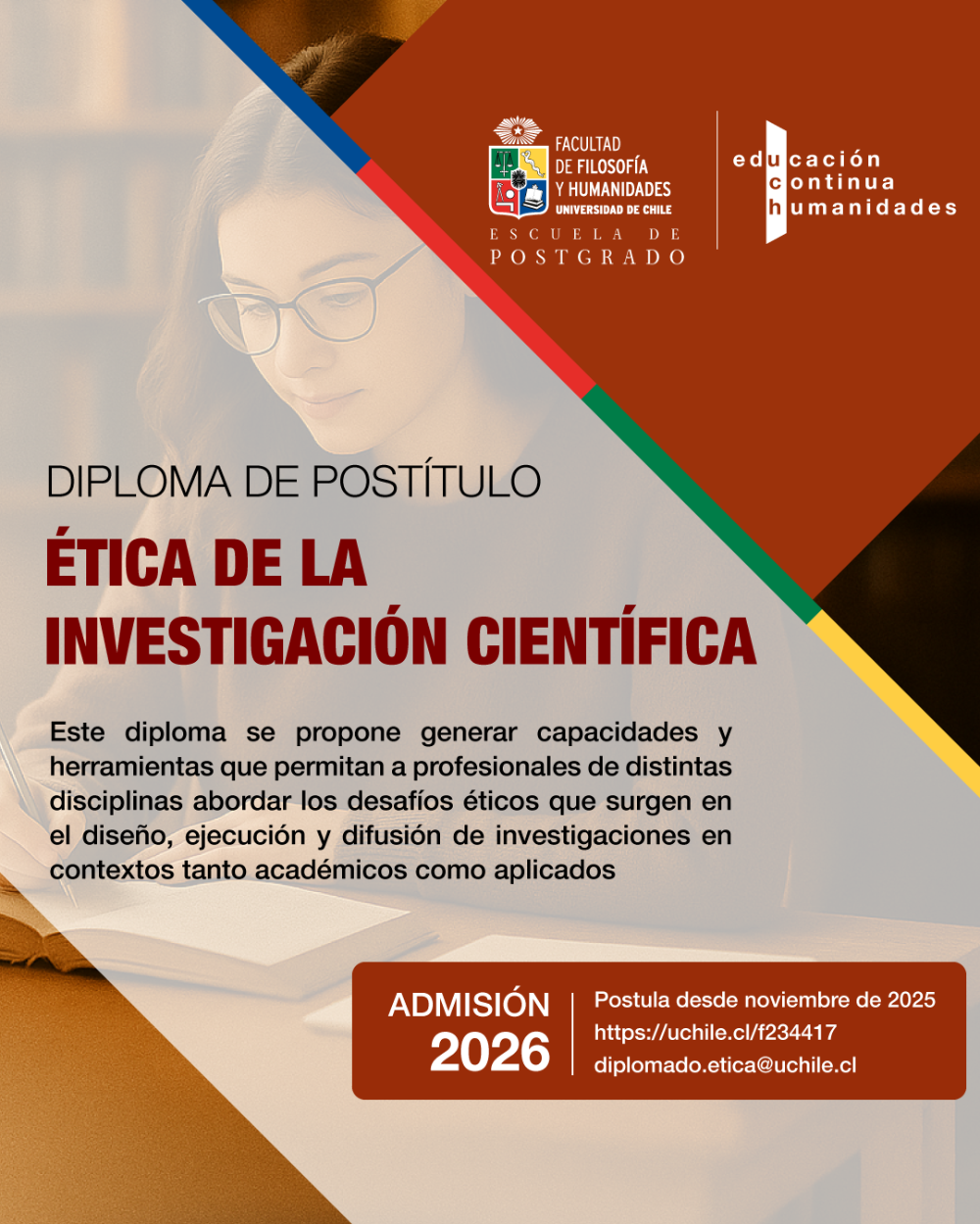 Diploma de Postítulo en Ética de la Investigación Científica