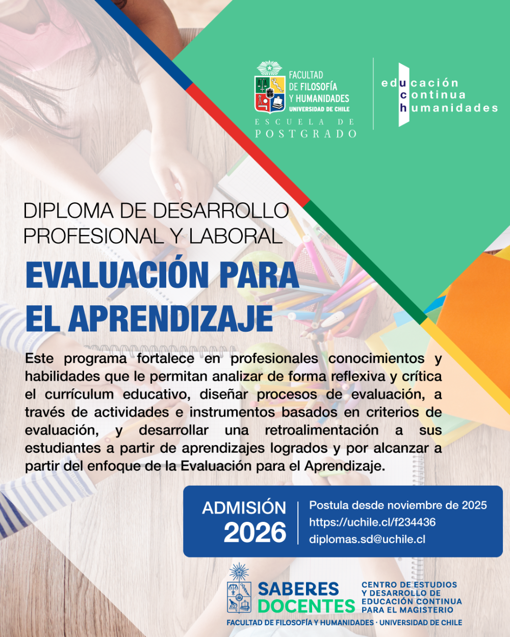 Diploma de Desarrollo Profesional y Laboral en Evaluación para el Aprendizaje