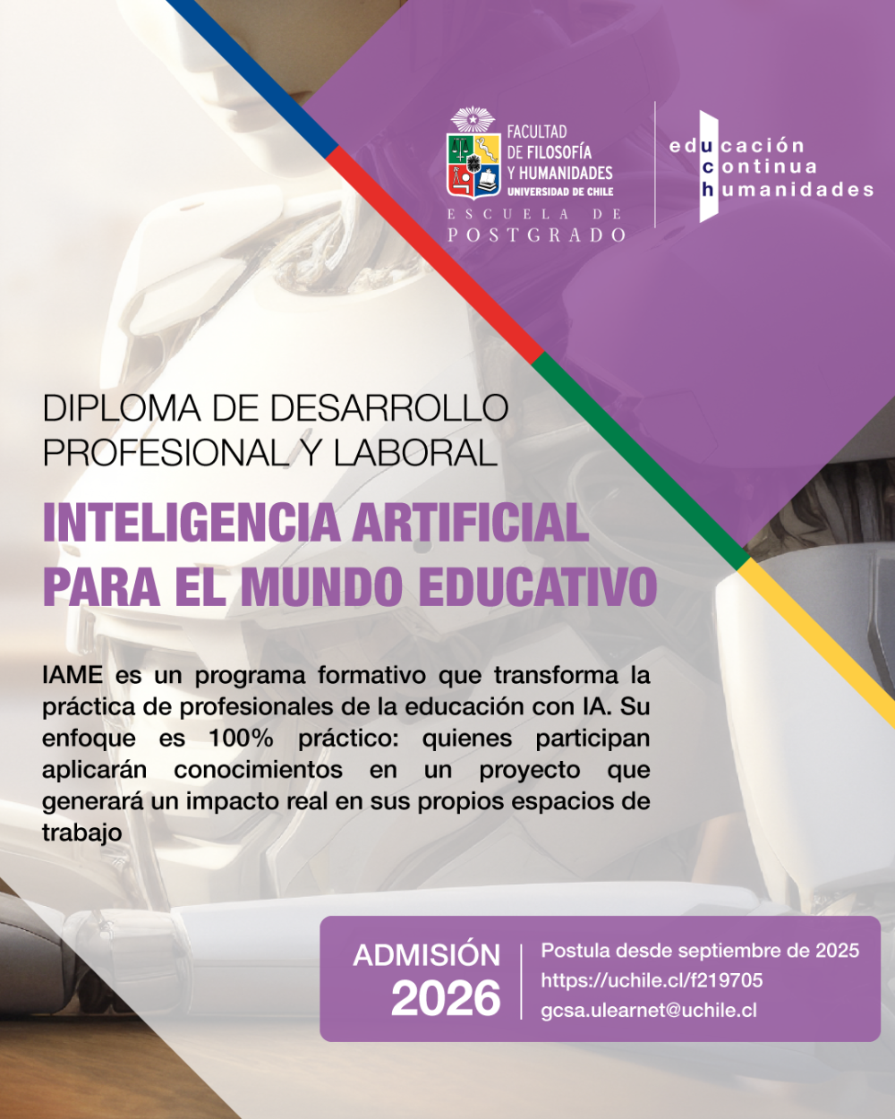 Diplomado de Desarrollo Profesional y Laboral en inteligencia artificial para el mundo educativo