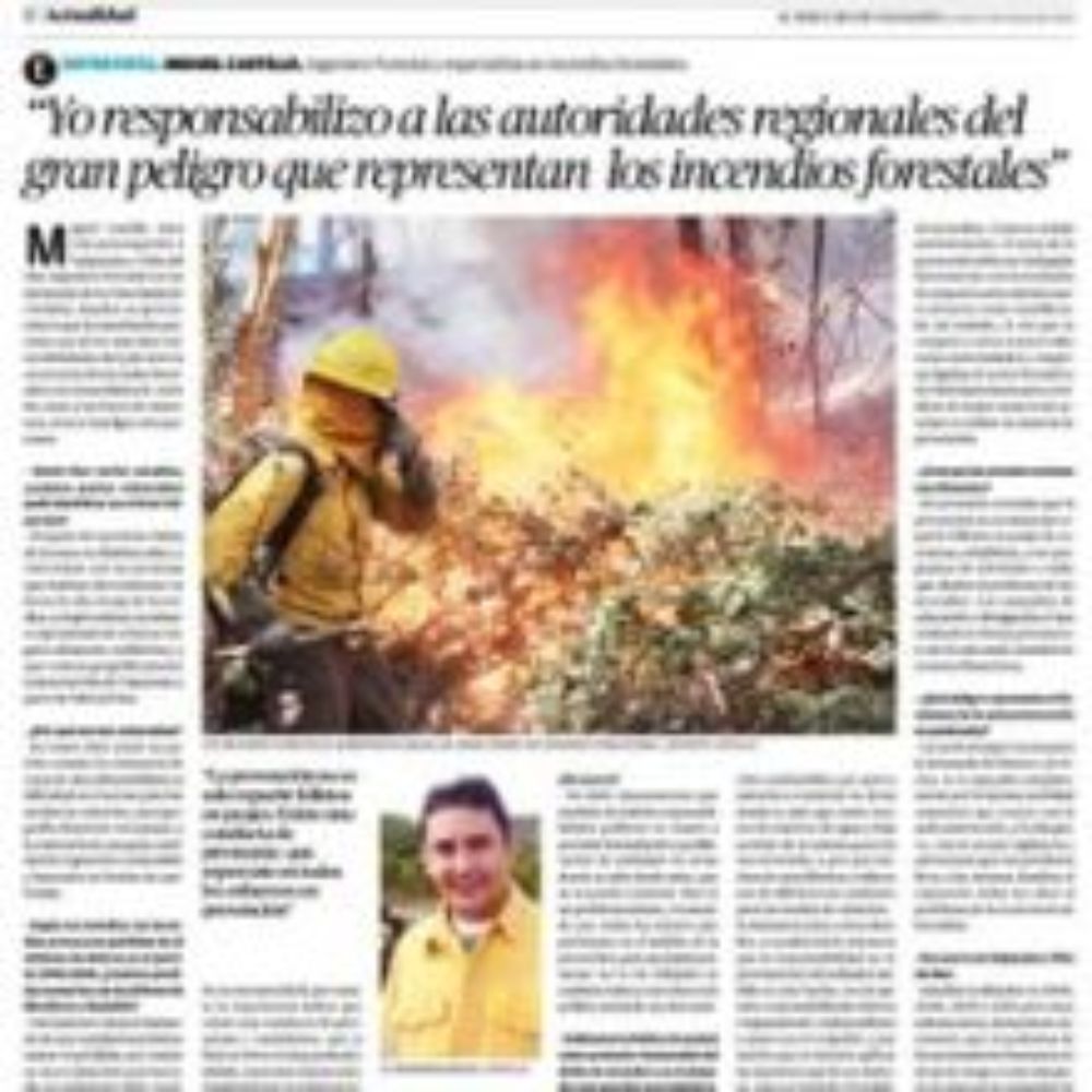 La entrevista fue publicada el día 11 de marzo de 2013 en el Diario El Mercurio de Valparaíso.