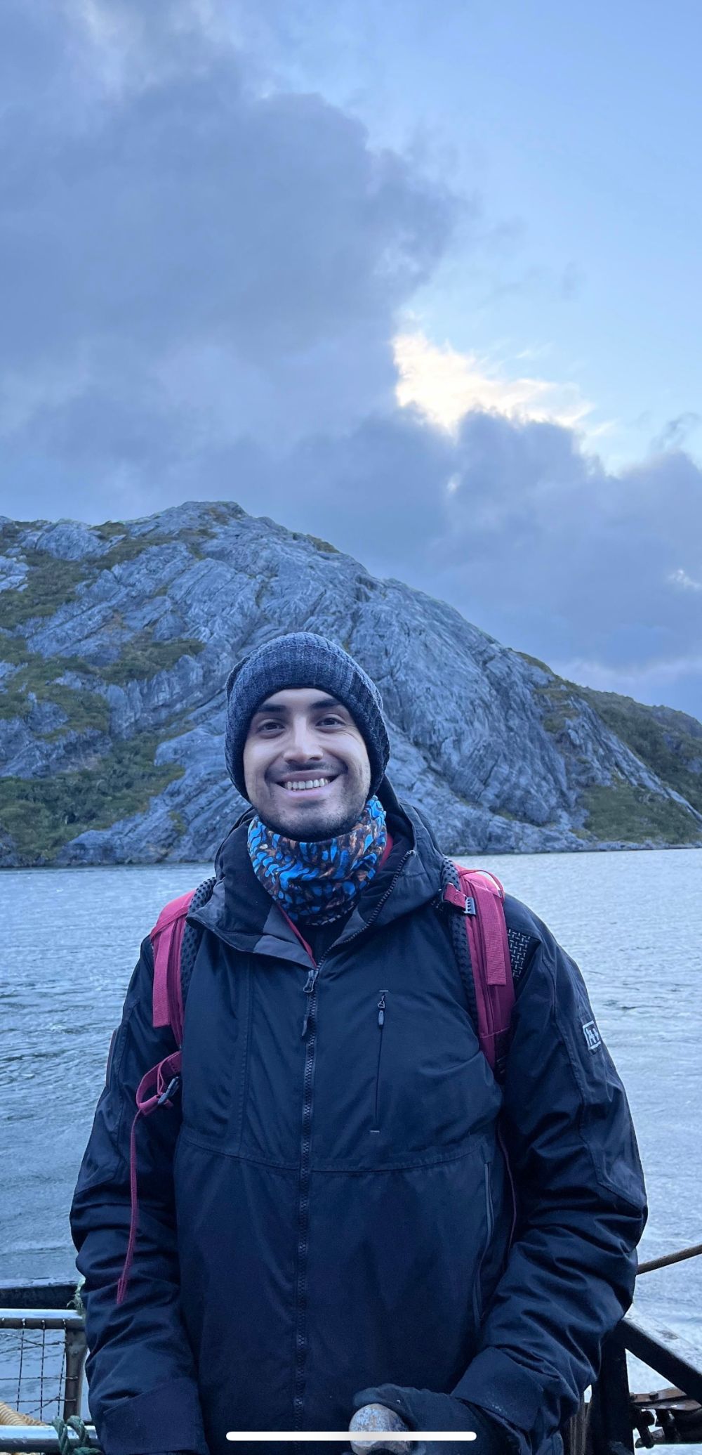 El geólogo y estudiante de doctorado UCHILE, Juan Pablo Letelier.