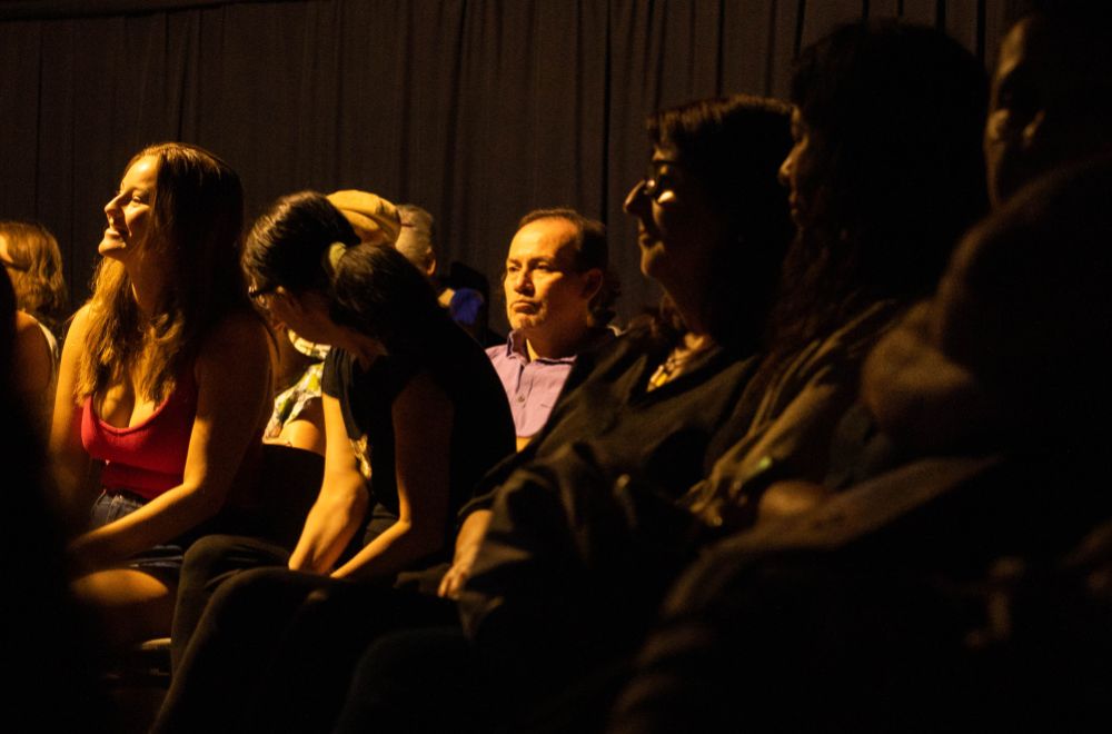 La difusión previa del evento logró que la Sala Master de la Radio U.Chile se llenara. 