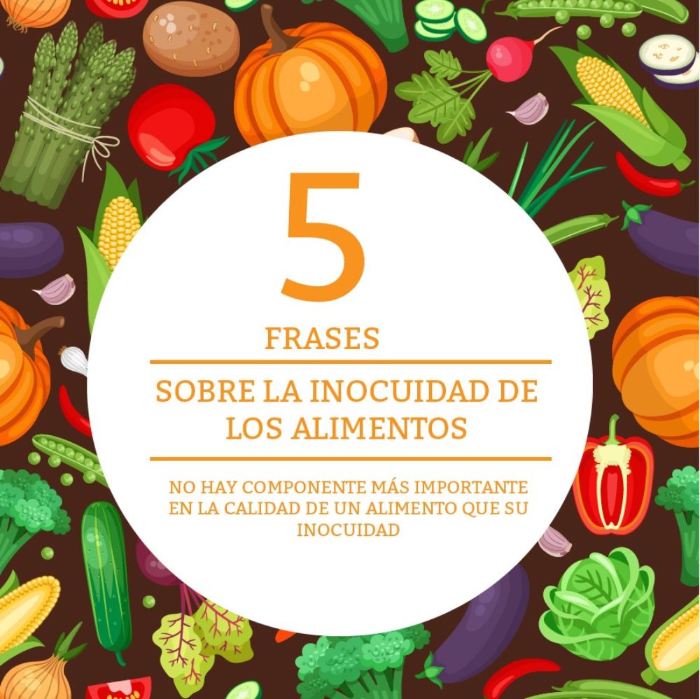 Cinco frases sobre la inocuidad de los alimentos