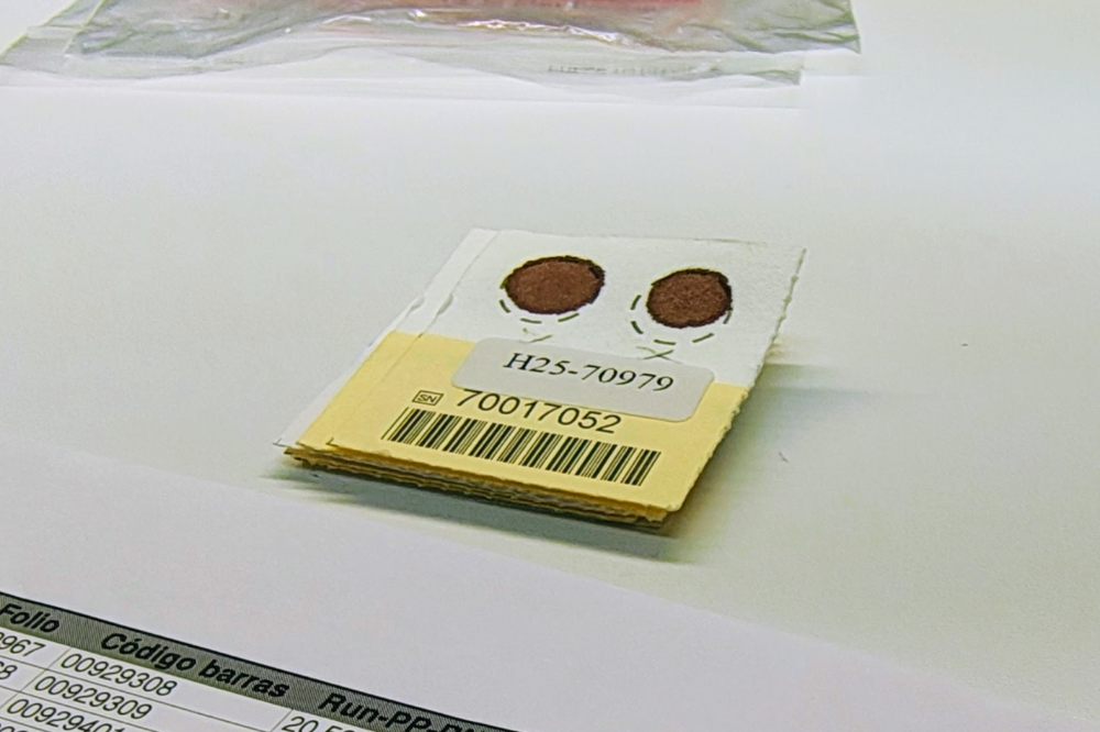 Tarjeta pesquisa neonatal