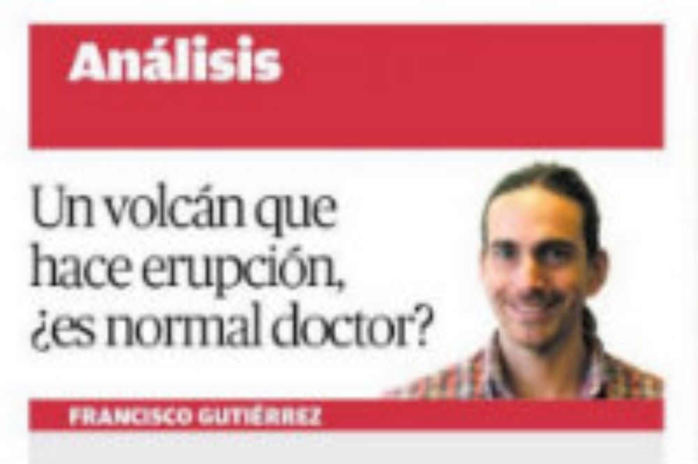 Académico del Departamento de Geología de la FCFM, Francisco Gutiérrez.