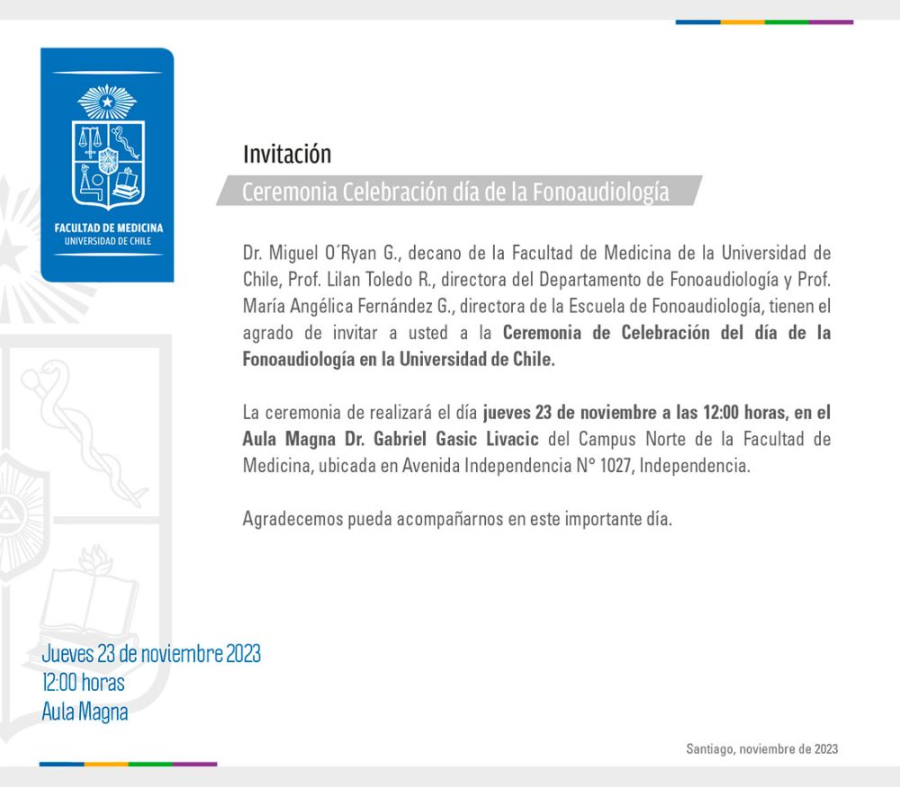 Invitación Día de la Fonoaudiología