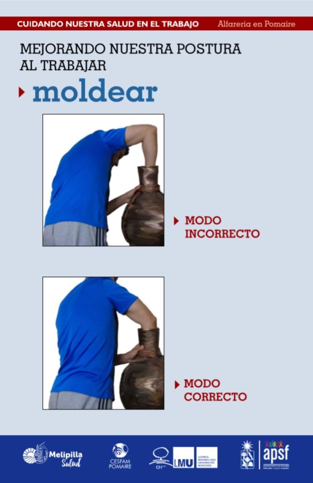 Luego de las capacitaciones se distribuirá material educativo. 