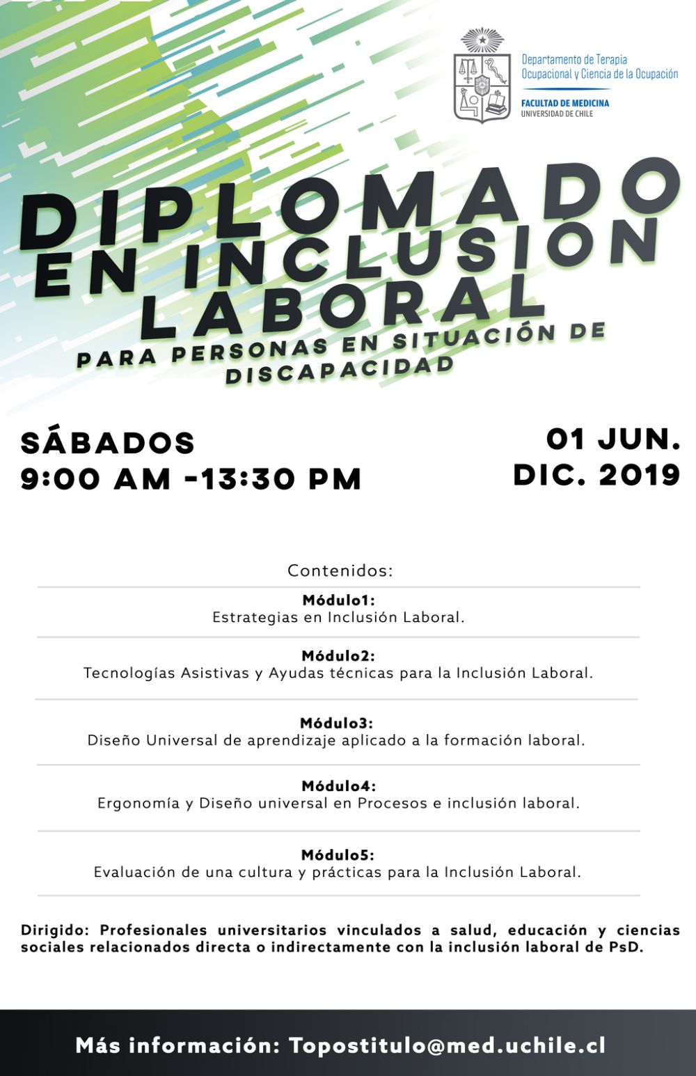 Departamento de Terapia Ocupacional y Ciencia de la Ocupación