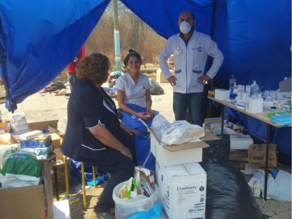 Las labores se realizaron en una plaza de salud en la localidad de Los Aromos. 